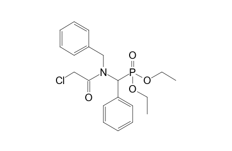 2-Chloranyl-N-[diethoxyphosphoryl(phenyl)methyl]-N-(phenylmethyl)ethanamide