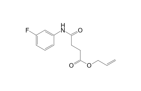 Butanedioic acid, monoamide, N-(3-fluorophenyl)-, allyl ester