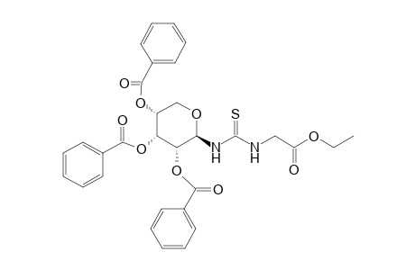 N-[(Ethoxycarbonyl)methyl]-N'-[(2',3',4'-tribenzoyl)-.beta.-D-ribopyranosyl]thiourea