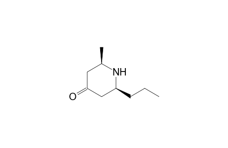 (2R,6S)-2-methyl-6-propyl-4-piperidinone