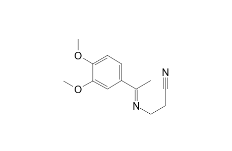 3-[(E)-1-(3,4-dimethoxyphenyl)ethylideneamino]propanenitrile