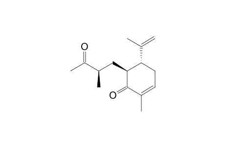 (2S,2'R,3R)-3-Isopropenyl-6-methyl-2-(2'-methyl-3'-oxobutyl)-5-cyclohexen-1-one
