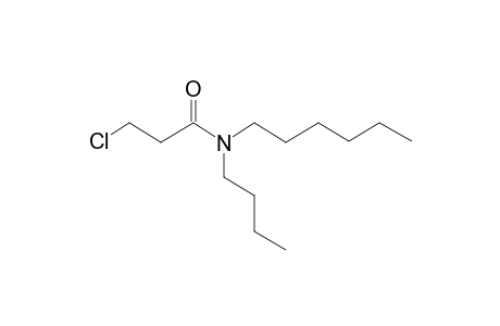 Propionamide, 3-chloro-N-butyl-N-hexyl-