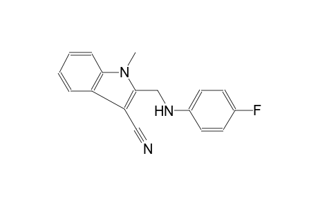 1H-indole-3-carbonitrile, 2-[[(4-fluorophenyl)amino]methyl]-1-methyl-