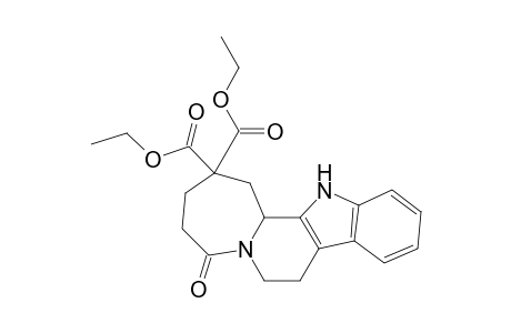 1H-Azepino[1',2':1,2]pyrido[3,4-b]indole-2,2(3H)-dicarboxylic acid, 4,5,7,8,13,13b-hexahydro-5-oxo-, diethyl ester, (.+-.)-