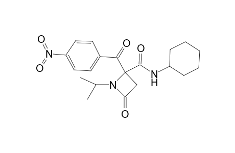 N-Cyclohexyl-1-isopropyl-2-(4-nitrobenzoyl)-4-oxoazetidine-2-carboxamide