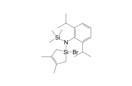 1-bromo-N-(2,6-diisopropylphenyl)-3,4-dimethyl-N-trimethylsilyl-2,5-dihydrosilol-1-amine