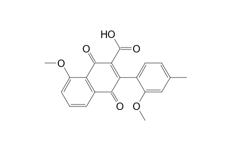 3-(2-Methoxy-4-methylphenyl)-8-methoxy-1,4-naphthoquinone-2-carboxylic acid