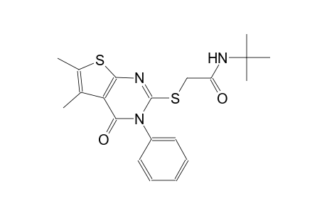 N-(tert-butyl)-2-[(5,6-dimethyl-4-oxo-3-phenyl-3,4-dihydrothieno[2,3-d]pyrimidin-2-yl)sulfanyl]acetamide