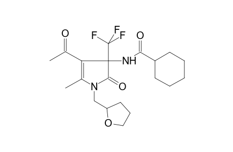 Cyclohexanecarboxamide, N-[4-acetyl-2,3-dihydro-5-methyl-2-oxo-1-[(tetrahydro-2-furanyl)methyl]-3-(trifluoromethyl)-1H-pyrrol-3-yl]-