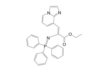 (Z)-Ethyl .alpha.-[(triphenylphosphoranylideneamino).beta.-(imidazo[1,2-a]pyridin-8-yl)]propenoate