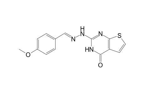 (E)-2-(2-(4-Methoxybenzylidene)hydrazinyl)thieno[2,3-d]pyrimidin-4(3H)-one
