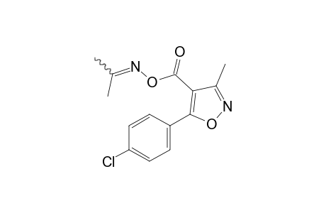 acetone, O-{[5-(p-chlorophenyl)-3-methyl-4-isoxazolyl]carbonyl}oximne
