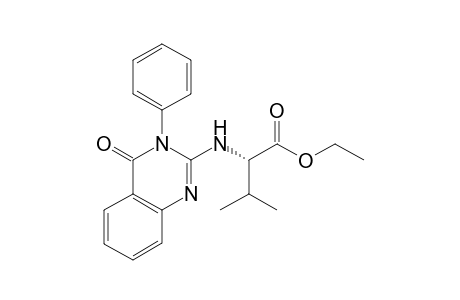 Ethyl N-(4-oxo-3-phenyl-3,4-dihydro-2-quinazolinyl)valinate