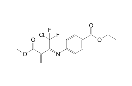 N-(4-Ethoxycarbonylphenyl)-2-(chlorodifluoromethyl)-3-methoxycarbonyl-1-azabutadiene