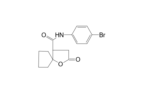 N-(4-bromophenyl)-2-oxo-1-oxaspiro[4.4]nonane-4-carboxamide
