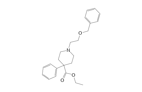 4-Piperidinecarboxylic acid, 4-phenyl-1-[2-(phenylmethoxy)ethyl]-, ethyl ester