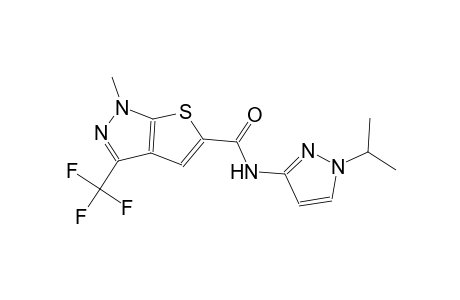 1H-thieno[2,3-c]pyrazole-5-carboxamide, 1-methyl-N-[1-(1-methylethyl)-1H-pyrazol-3-yl]-3-(trifluoromethyl)-