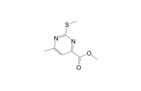 methyl 6-methyl-2-(methylsulfanyl)-4-pyrimidinecarboxylate