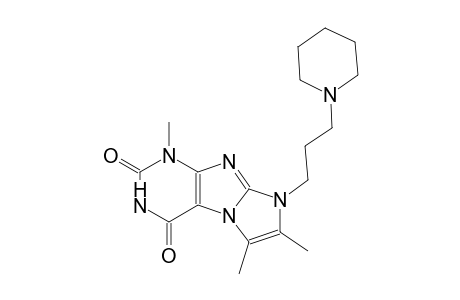 1H-imidazo[2,1-f]purine-2,4(3H,8H)-dione, 1,6,7-trimethyl-8-[3-(1-piperidinyl)propyl]-