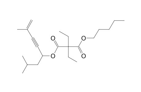 Diethylmalonic acid, 2,7-dimethyloct-5-yn-7-en-4-yl pentyl ester