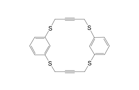 2,7,13,18-Tetrathiatricyclo[17.3.1.1(8,12)]tetraicosa-1(23),8,10,12(24),19,21-hexaen-4,15-diyne