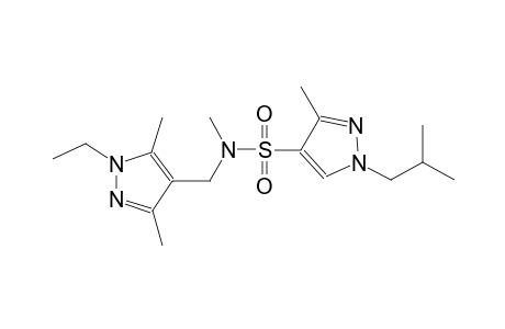 1H-pyrazole-4-sulfonamide, N-[(1-ethyl-3,5-dimethyl-1H-pyrazol-4-yl)methyl]-N,3-dimethyl-1-(2-methylpropyl)-
