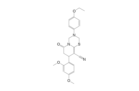 2H,6H-pyrido[2,1-b][1,3,5]thiadiazine-9-carbonitrile, 8-(2,4-dimethoxyphenyl)-3-(4-ethoxyphenyl)-3,4,7,8-tetrahydro-6-oxo-