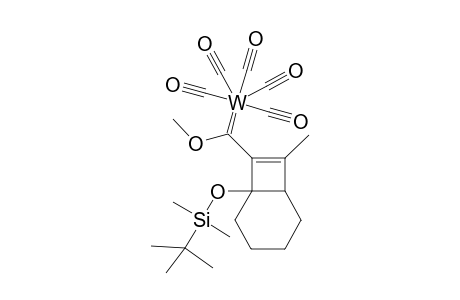 Pentacarbonyl[1-tert-Butyldimethylsiloxy-7-methyl-bicyclo[4.2.0]oct-7-ene-8-yl-(methoxy)methylene]tungsten