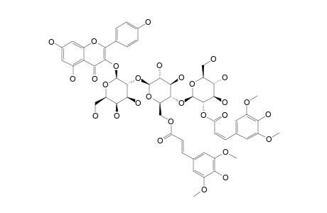 KAEMPFEROL-3-O-[2''''-O-SINAPOYL-BETA-D-GLUCOPYRANOSYL]-(1->4)-[6'''-O-SINAPOYL-BETA-D-GLUCOPYRANOSYL]-(1->2)-BETA-D-GALACTOPYRANOSIDE