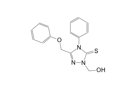 2-(hydroxymethyl)-5-(phenoxymethyl)-4-phenyl-2,4-dihydro-3H-1,2,4-triazole-3-thione