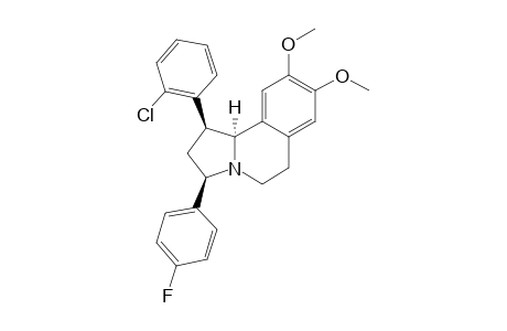 CIS-1-(2-CHLOROPHENYL)-3-(4-FLUOROPHENYL)-8,9-DIMETHOXY-1,2,3,5,6,10B-HEXAHYDROPYRROLO-[2,1-A]-ISOQUINOLINE