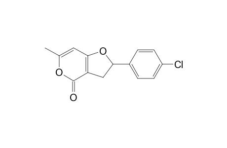 2-(4-Chlorophenyl)-6-methyl-2,3-dihydro-4H-furo[3,2-c]pyran-4-one