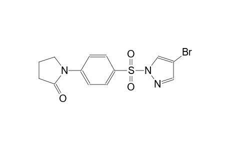 1-{4-[(4-bromo-1H-pyrazol-1-yl)sulfonyl]phenyl}-2-pyrrolidinone