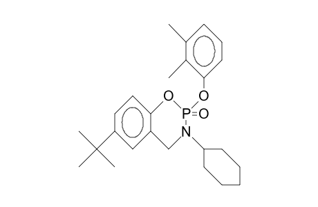 6-tert-Butyl-3-cyclohexyl-2-(2,3-dimethyl-phenoxy)-3,4-dihydro-2H-1,3,2-benzoxazaphosphorine 2-oxide