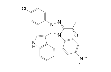 1-[2-(4-chlorophenyl)-4-(4-dimethylaminophenyl)-3-(1H-indol-3-yl)-3H-1,2,4-triazol-5-yl]ethanone