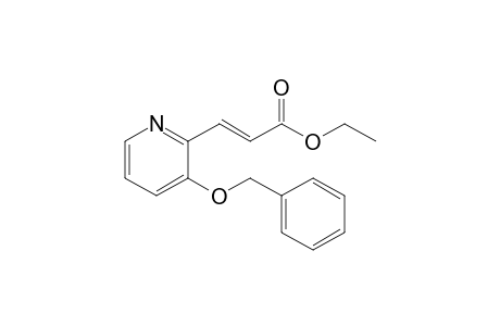 (E)-Ethyl 3-(3-(benzyloxy)pyridin-2-yl)acrylate
