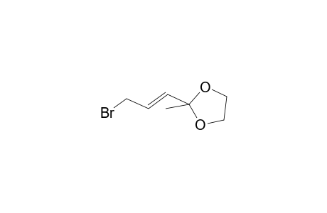 1,3-Dioxolane, 2-(3-bromo-1-propenyl)-2-methyl-, (E)-