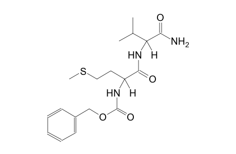 benzyl (1S)-1-({[(1S)-1-(aminocarbonyl)-2-methylpropyl]amino}carbonyl)-3-(methylsulfanyl)propylcarbamate