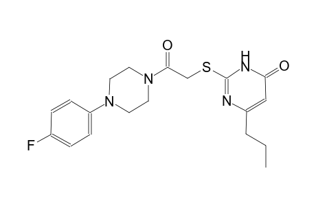 2-({2-[4-(4-fluorophenyl)-1-piperazinyl]-2-oxoethyl}sulfanyl)-6-propyl-4(3H)-pyrimidinone