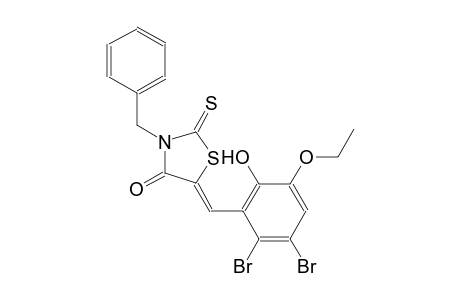 4-thiazolidinone, 5-[(2,3-dibromo-5-ethoxy-6-hydroxyphenyl)methylene]-3-(phenylmethyl)-2-thioxo-, (5Z)-