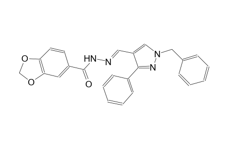 N'-[(E)-(1-benzyl-3-phenyl-1H-pyrazol-4-yl)methylidene]-1,3-benzodioxole-5-carbohydrazide