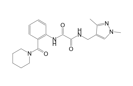 ethanediamide, N~1~-[(1,3-dimethyl-1H-pyrazol-4-yl)methyl]-N~2~-[2-(1-piperidinylcarbonyl)phenyl]-