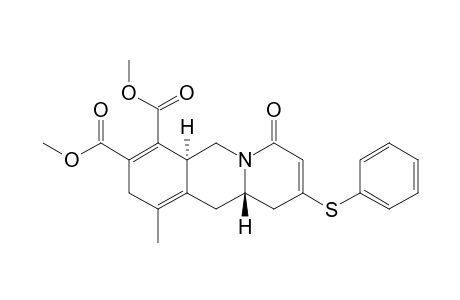 trans-Dimethyl 10-methyl-4-oxo-2-(phenylthio)-4,6,6a,9,11,11a-hexahydro-1H-pyrido[1,2-b]isoquinoline-7,8-dicarboxylate