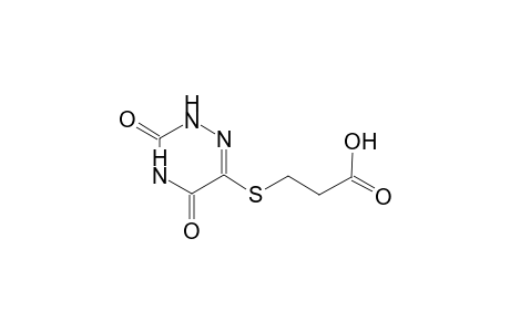 propanoic acid, 3-[(2,3,4,5-tetrahydro-3,5-dioxo-1,2,4-triazin-6-yl)thio]-