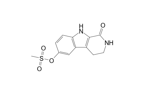 6-(Methanesulfonyloxy)-1-oxo-1,2,3,4-tetrahydropyrido[3,4-b]indole