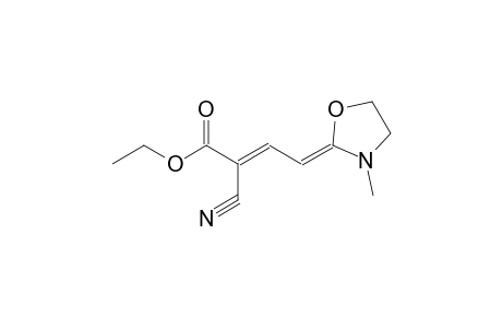 ethyl (2E,4Z)-2-cyano-4-(3-methyl-1,3-oxazolidin-2-ylidene)-2-butenoate