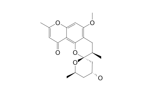 CHAETOQUADRIN-C;CQ-3;(2'S,3'R,5'S,7'S)-6-[(5,3':3',7'-DIEPOXY-5'-HYDROXY-2'-METHYL)-OCTYL]-7-METHOXY-2-METHYL-CHROMONE