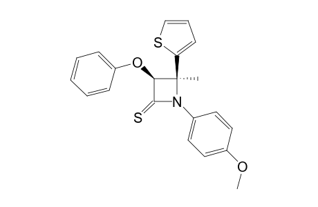 (3RS,4RS)-1-(4-METHOXYPHENYL)-4-METHYL-3-PHENOXY-4-(2-THIENYL)-AZETIDIN-2-THIONE