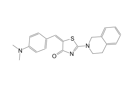 (5E)-2-(3,4-dihydro-2(1H)-isoquinolinyl)-5-[4-(dimethylamino)benzylidene]-1,3-thiazol-4(5H)-one